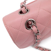 Chanel Classic Double Flap Bag Medium Caviar Sakura Pink SHW