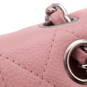 Chanel Classic Double Flap Bag Medium Caviar Sakura Pink SHW