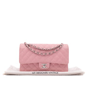 Chanel Classic Double Flap Bag Medium Caviar Sakura Pink SHW