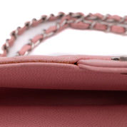 Chanel Classic Double Flap Bag Medium Caviar Sakura Pink SHW