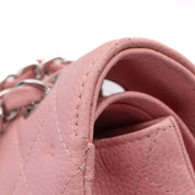 Chanel Classic Double Flap Bag Medium Caviar Sakura Pink SHW
