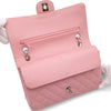 Chanel Classic Double Flap Bag Medium Caviar Sakura Pink SHW