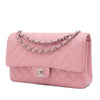 Chanel Classic Double Flap Bag Medium Caviar Sakura Pink SHW