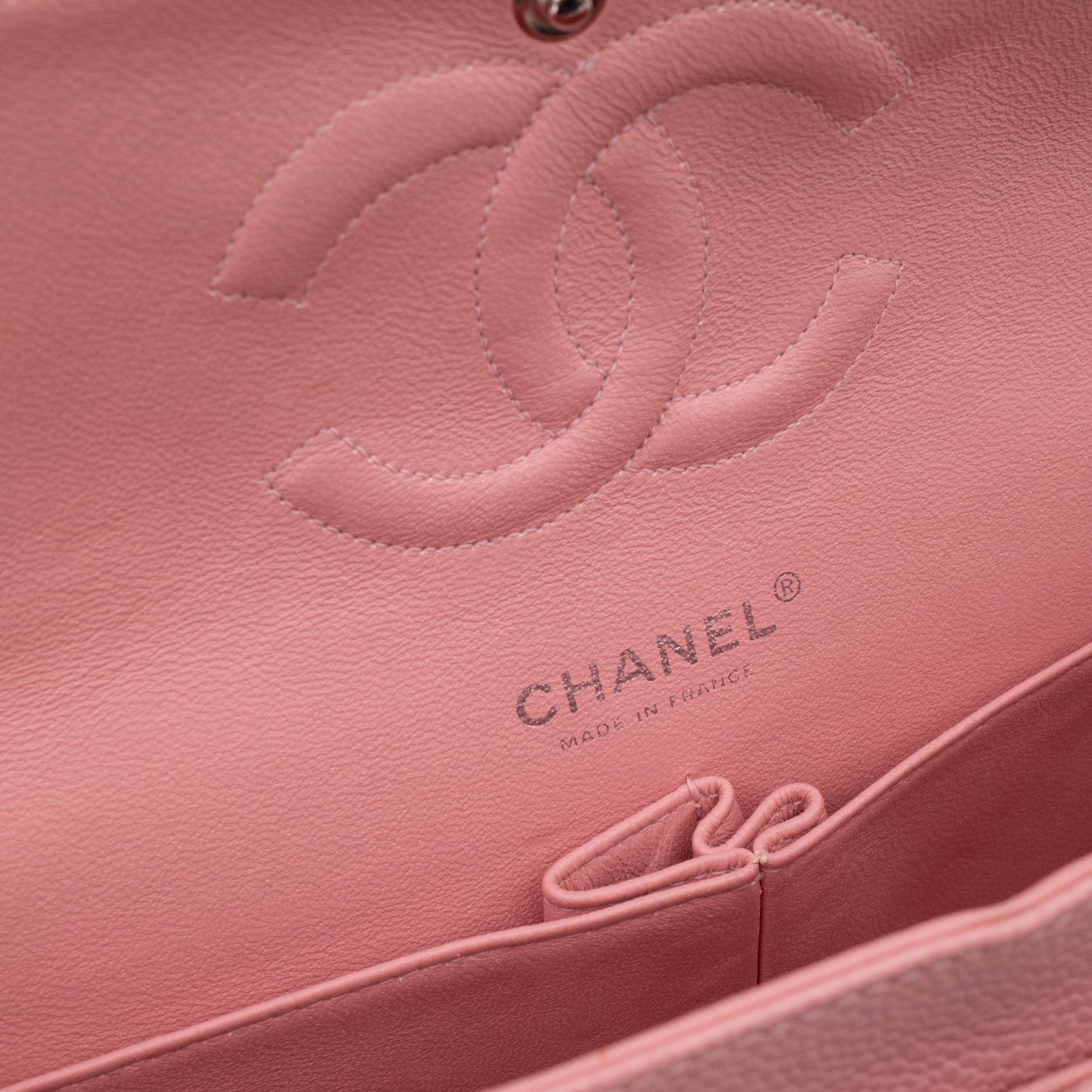 Chanel Classic Double Flap Bag Medium Caviar Sakura Pink SHW