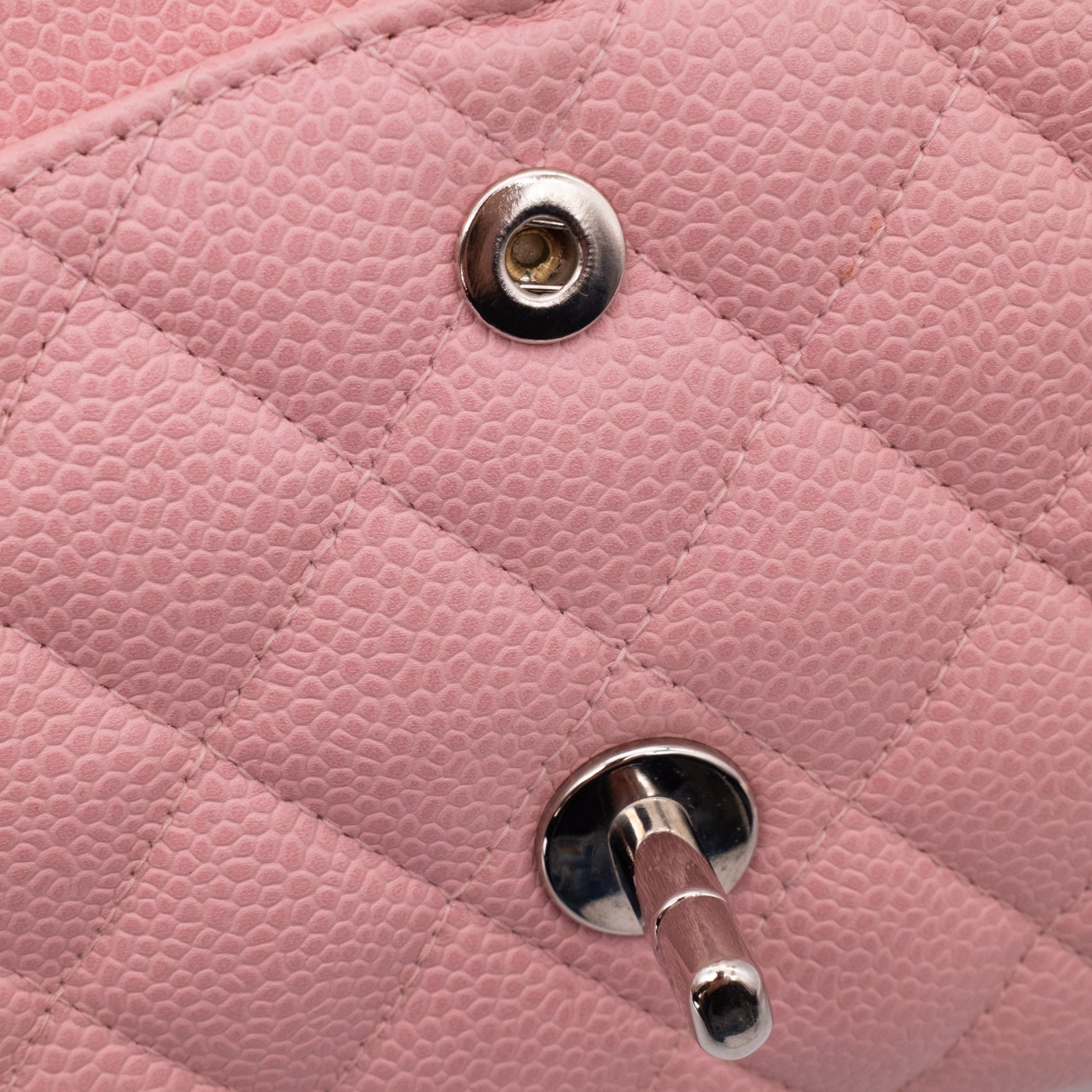 Chanel Classic Double Flap Bag Medium Caviar Sakura Pink SHW