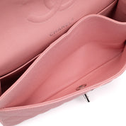Chanel Classic Double Flap Bag Medium Caviar Sakura Pink SHW