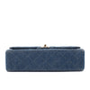 Chanel Classic Double Flap Medium Denim Jeans Blau 24k GHW