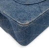 Chanel Classic Double Flap Medium Denim Jeans Blau 24k GHW