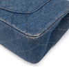 Chanel Classic Double Flap Medium Denim Jeans Blau 24k GHW