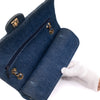 Chanel Classic Double Flap Medium Denim Jeans Blau 24k GHW