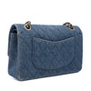 Chanel Classic Double Flap Medium Denim Jeans Blau 24k GHW