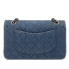Chanel Classic Double Flap Medium Denim Jeans Blau 24k GHW