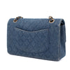 Chanel Classic Double Flap Medium Denim Jeans Blau 24k GHW