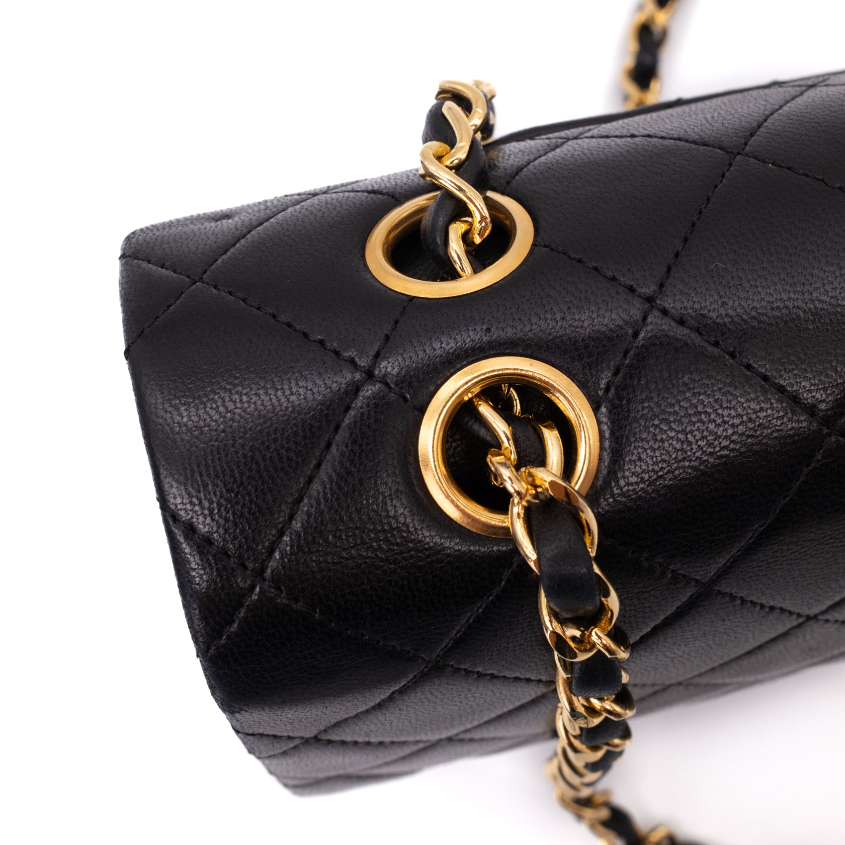 Chanel Classic Double Flap Bag Medium Lammleder Schwarz 24k GHW