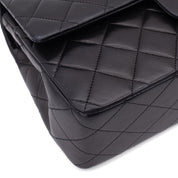 Chanel Classic Double Flap Bag Medium Lammleder Schwarz 24k GHW