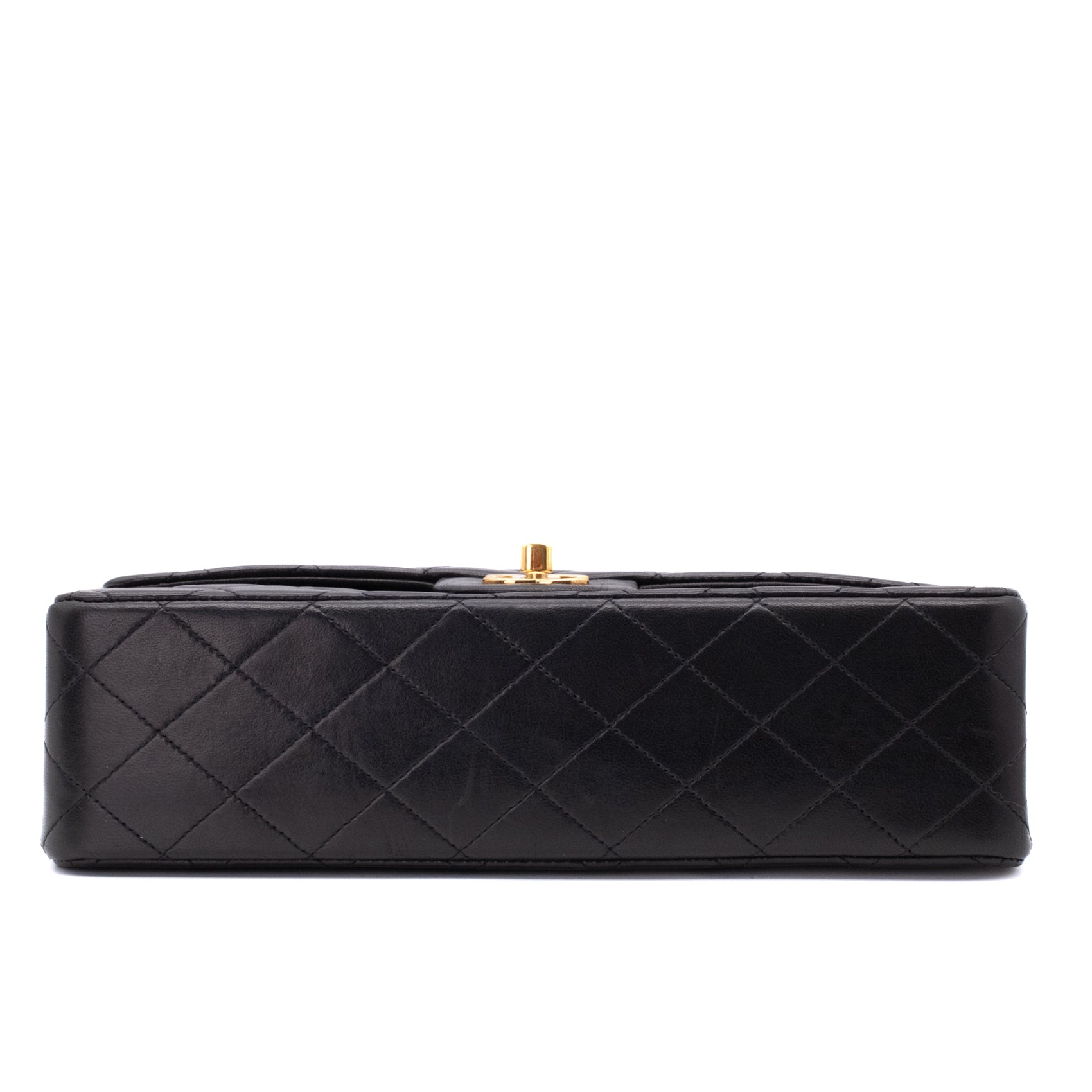 Chanel Classic Double Flap Bag Medium Lammleder Schwarz 24k GHW