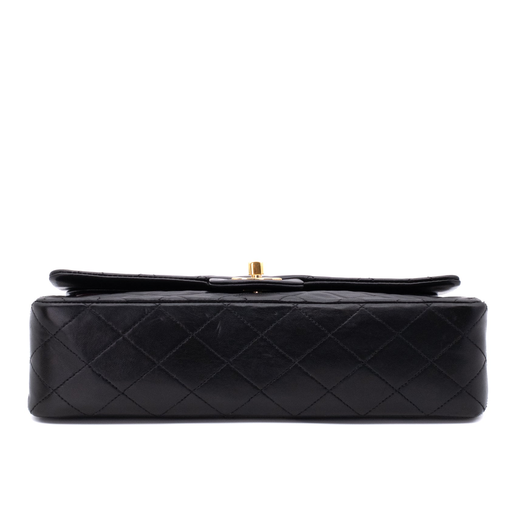 Chanel Classic Double Flap Medium Lammleder Schwarz 24k GHW