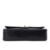 Chanel Classic Double Flap Medium Lammleder Schwarz 24k GHW