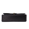 Chanel Classic Double Flap Medium Lammleder Schwarz 24k GHW