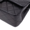 Chanel Classic Double Flap Bag Medium Lammleder Schwarz 24k GHW