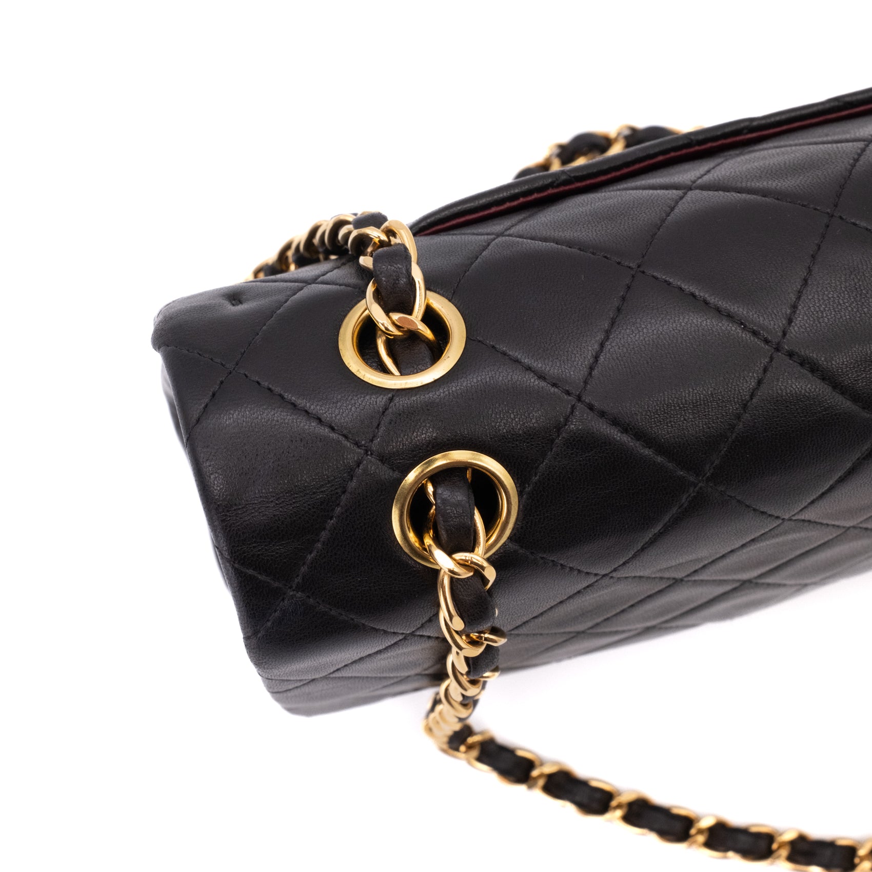 Chanel Classic Double Flap Medium Lammleder Schwarz 24k GHW