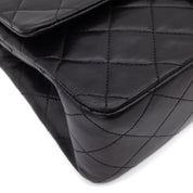 Chanel Classic Double Flap Medium Lammleder Schwarz 24k GHW