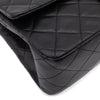 Chanel Classic Double Flap Medium Lammleder Schwarz 24k GHW