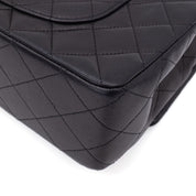 Chanel Classic Double Flap Bag Medium Lammleder Schwarz 24k GHW