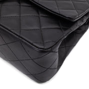 Chanel Classic Double Flap Medium Lammleder Schwarz 24k GHW