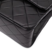 Chanel Classic Double Flap Bag Medium Lammleder Schwarz 24k GHW