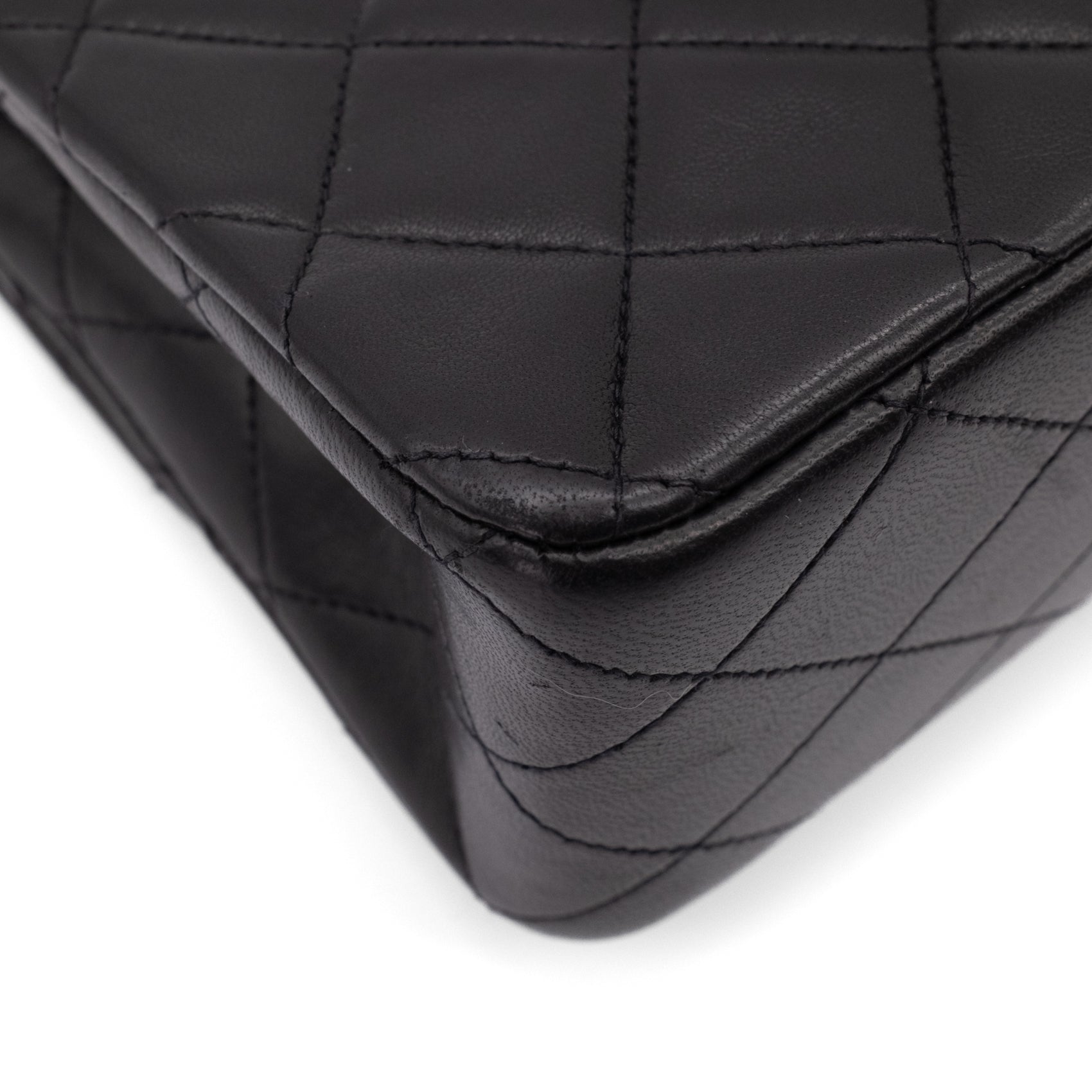 Chanel Classic Double Flap Bag Medium Lammleder Schwarz 24k GHW
