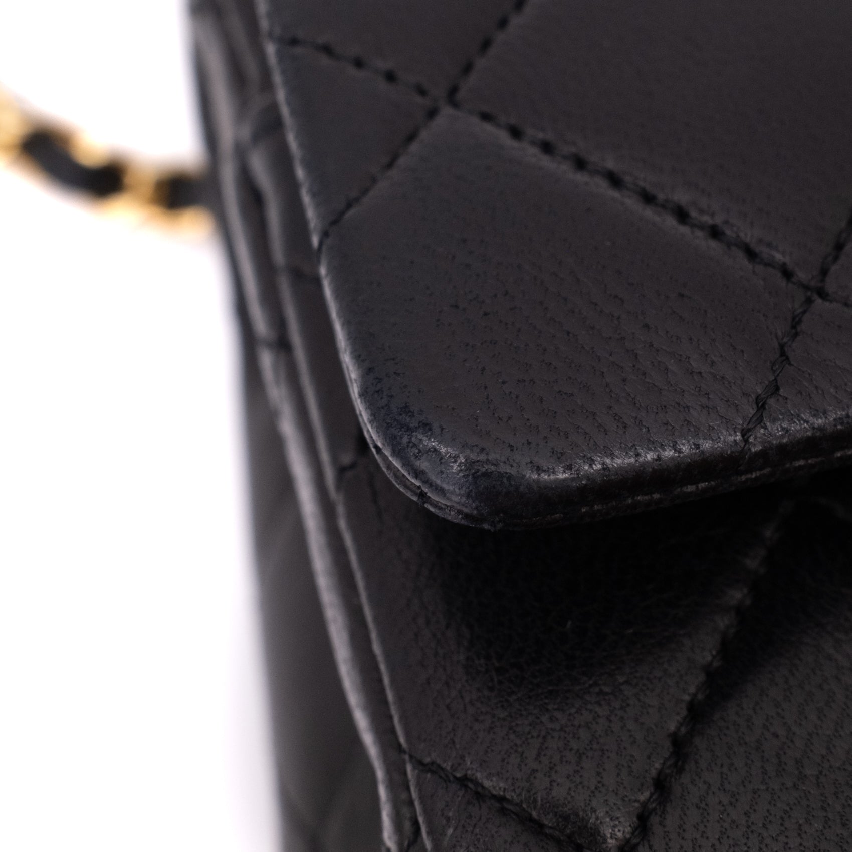 Chanel Classic Double Flap Bag Medium Lammleder Schwarz 24k GHW