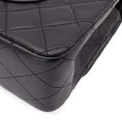 Chanel Classic Double Flap Medium Lammleder Schwarz 24k GHW