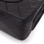 Chanel Classic Double Flap Medium Lammleder Schwarz 24k GHW