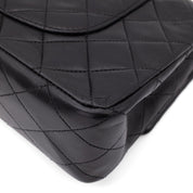 Chanel Classic Double Flap Medium Lammleder Schwarz 24k GHW