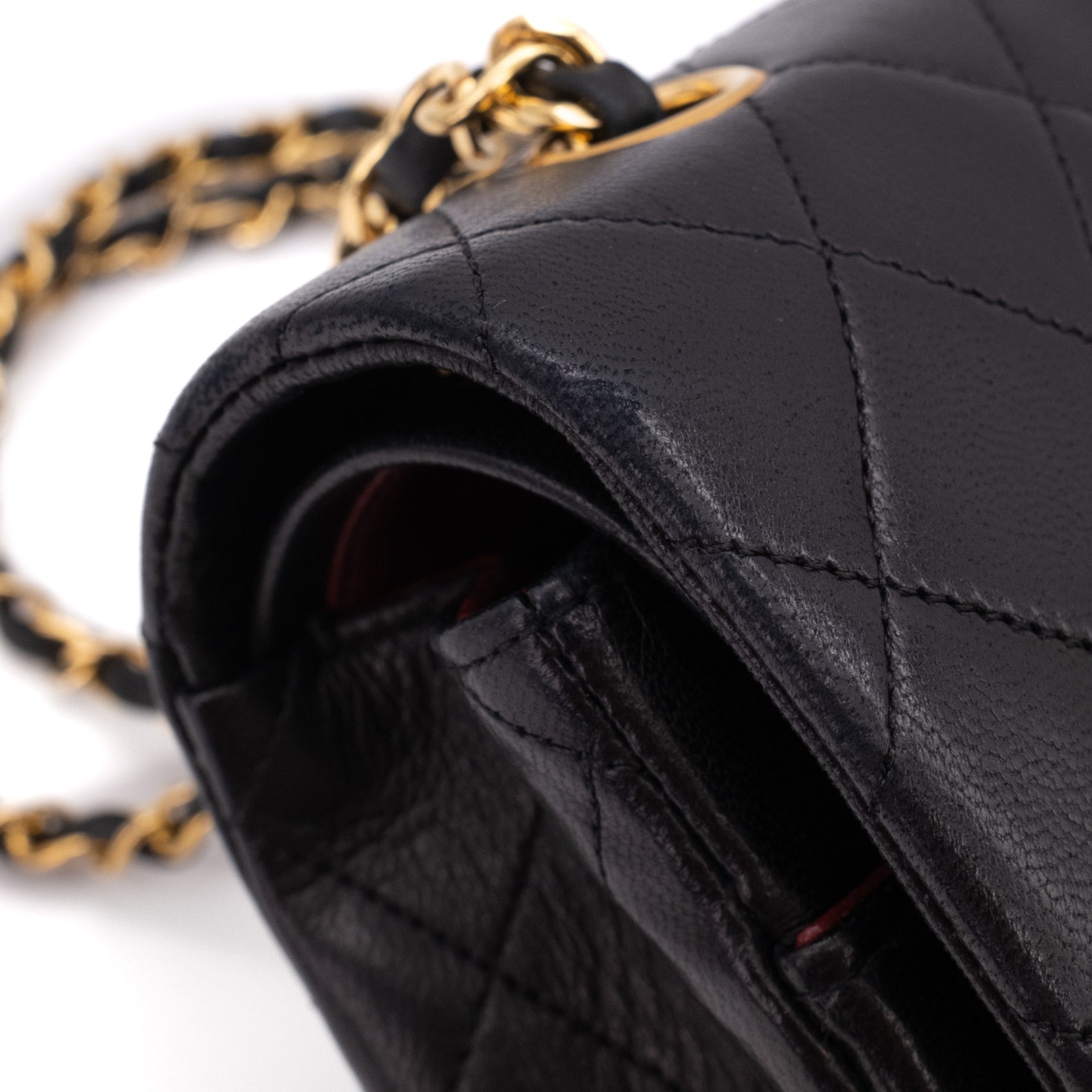 Chanel Classic Double Flap Bag Medium Lammleder Schwarz 24k GHW