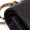 Chanel Classic Double Flap Bag Medium Lammleder Schwarz 24k GHW