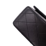 Chanel Classic Double Flap Bag Medium Lammleder Schwarz 24k GHW
