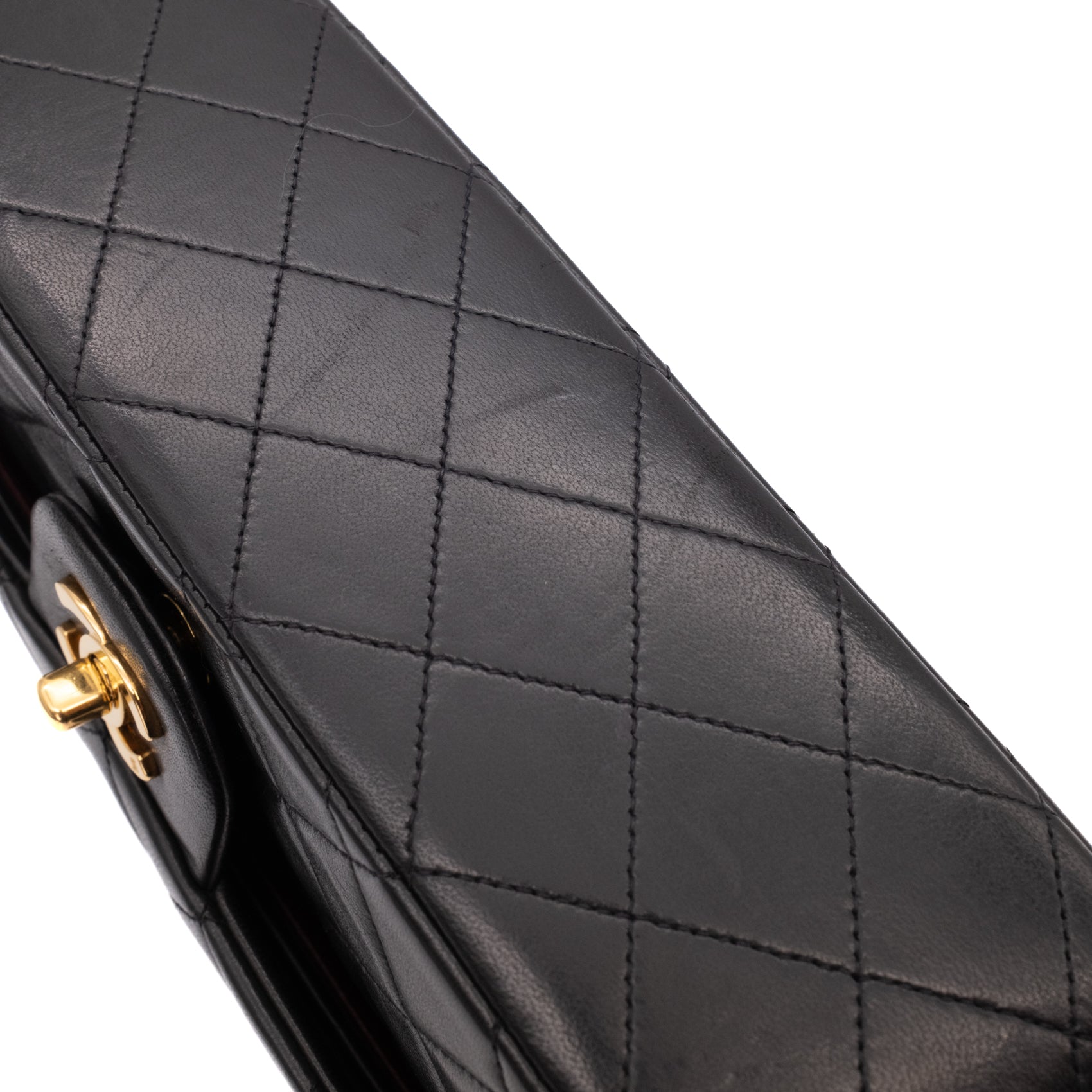 Chanel Classic Double Flap Bag Medium Lammleder Schwarz 24k GHW
