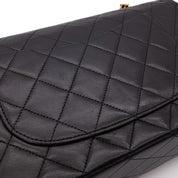 Chanel Classic Double Flap Bag Medium Lammleder Schwarz 24k GHW