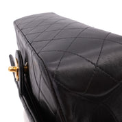 Chanel Classic Double Flap Medium Lammleder Schwarz 24k GHW