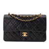 Chanel Classic Double Flap Bag Medium Lammleder Schwarz 24k GHW