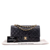 Chanel Classic Double Flap Bag Medium Lammleder Schwarz 24k GHW