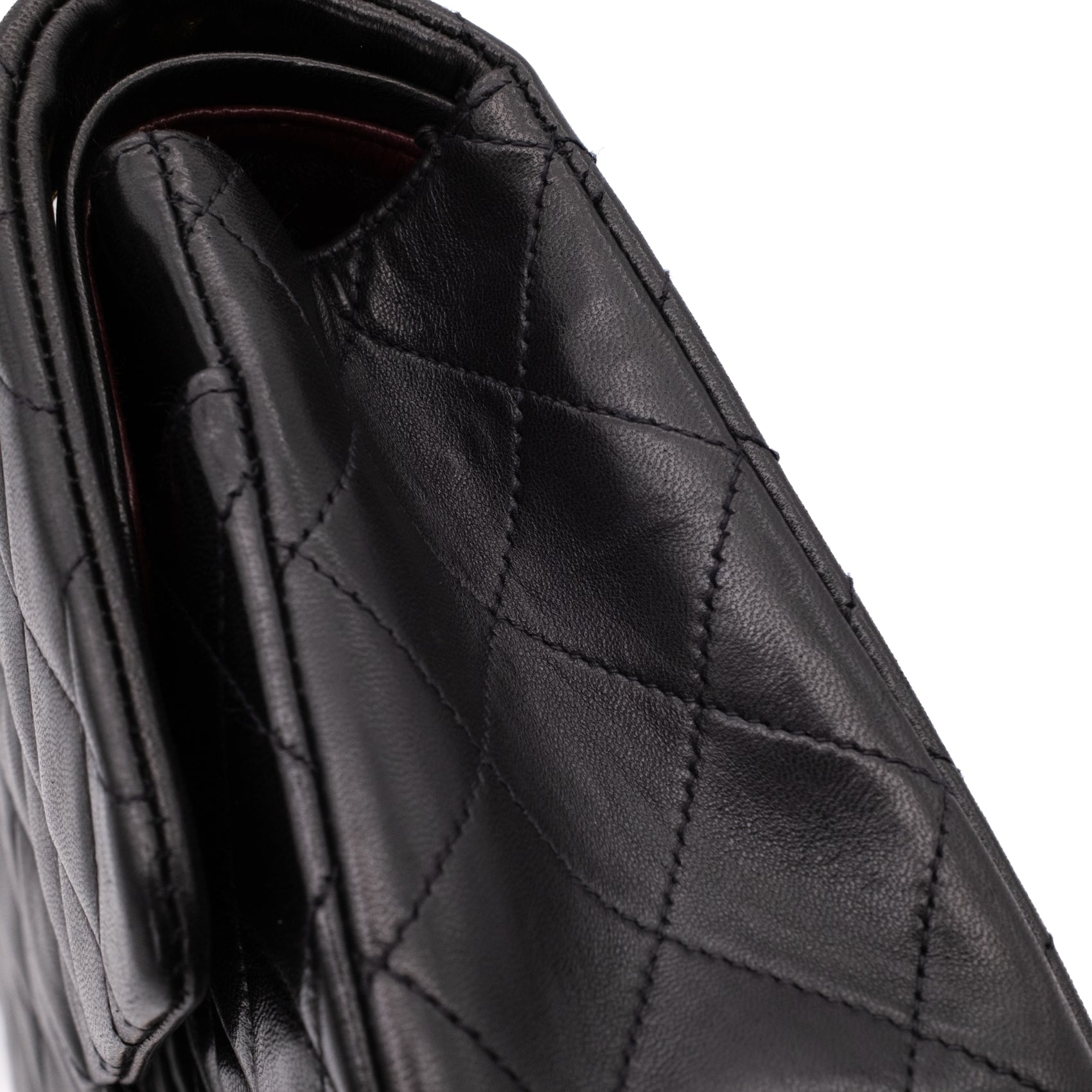 Chanel Classic Double Flap Medium Lammleder Schwarz 24k GHW