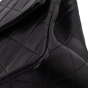 Chanel Classic Double Flap Medium Lammleder Schwarz 24k GHW