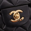 Chanel Classic Double Flap Bag Medium Lammleder Schwarz 24k GHW