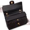 Chanel Classic Double Flap Medium Lammleder Schwarz 24k GHW