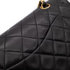Chanel Classic Double Flap Medium Lammleder Schwarz 24k GHW