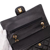 Chanel Classic Double Flap Bag Medium Lammleder Schwarz 24k GHW
