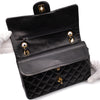 Chanel Classic Double Flap Medium Lammleder Schwarz 24k GHW